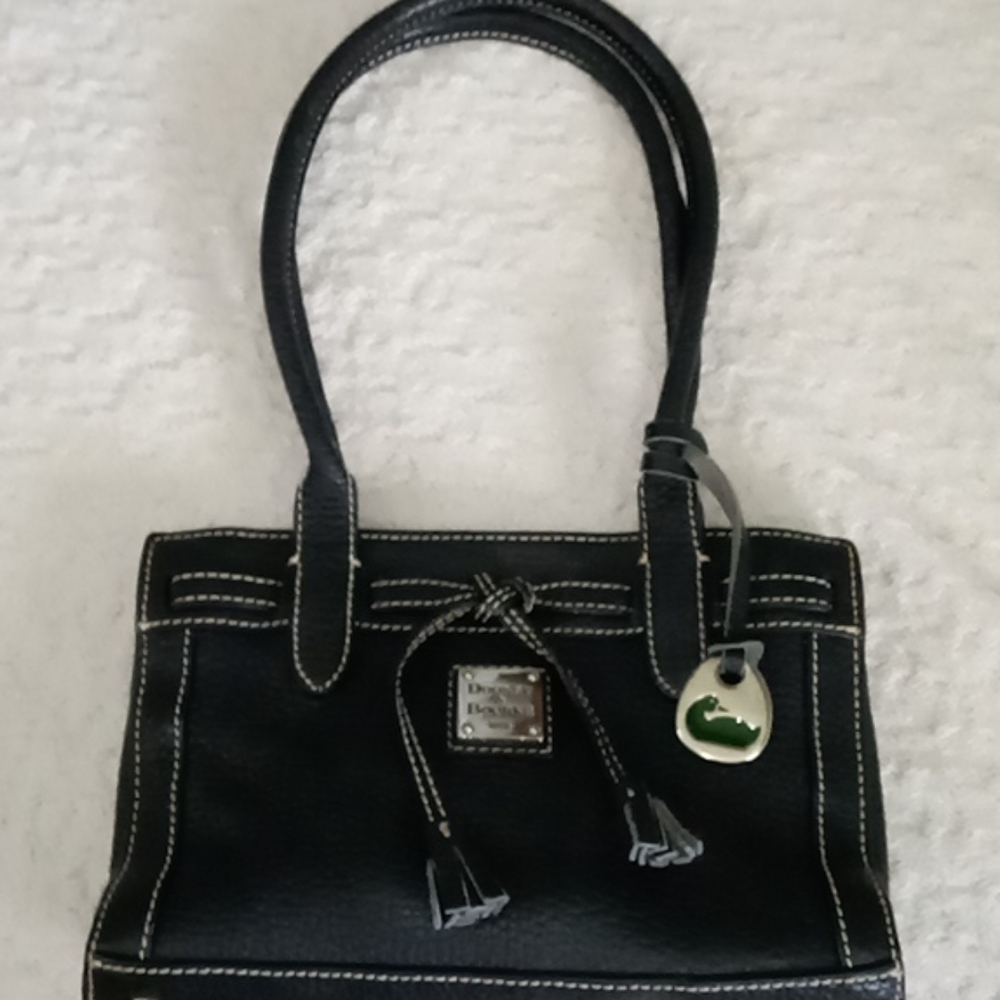 Dooney & Bourke Mini East/West Leather Tassel Tote Purse Bag